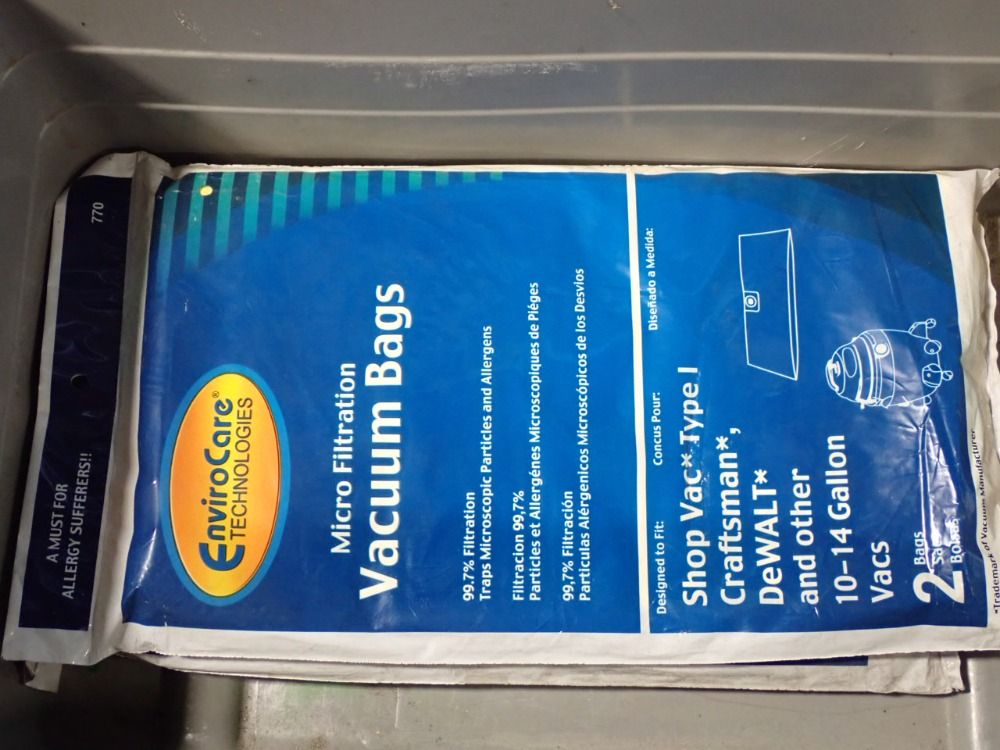 Envirocare Technologies Micro Filtration Vacuum Bags