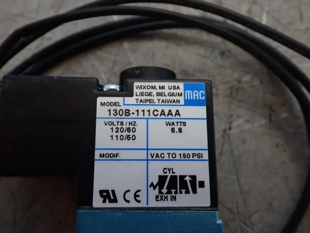 Mac Solenoid Valve - 130b-111caaa
