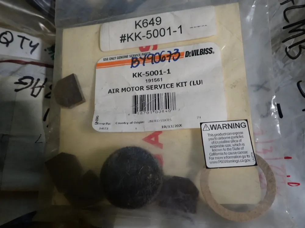 Connection Cables, Air Motor Service Kit