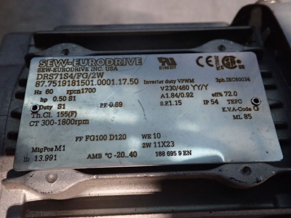 Sew Ac Motor - Drs71s4/fg/2w
