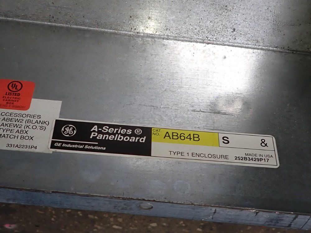 General Electric 64 1/2" X 20 1/2" X 6" Panelboard Enclosure - Ab64b