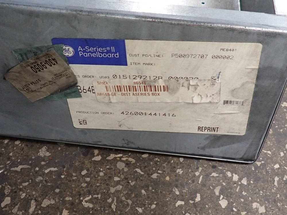 General Electric 64 1/2" X 20 1/2" X 6" Panelboard Enclosure - Ab64b
