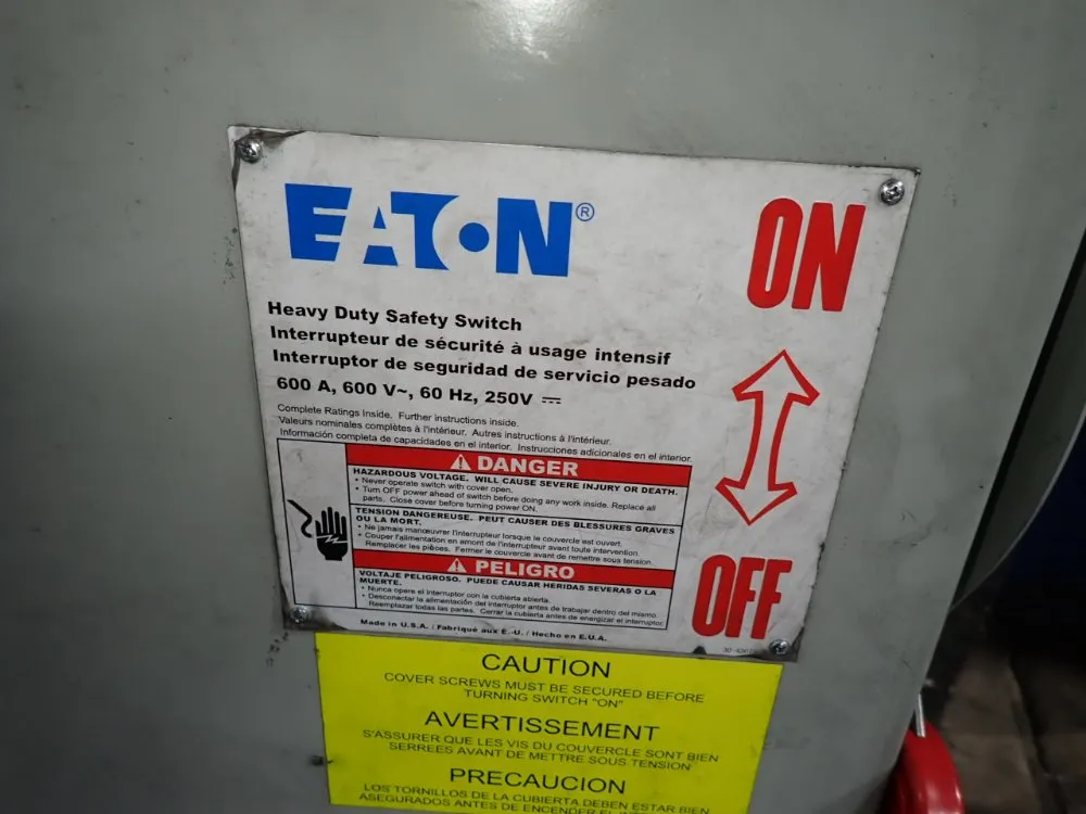Eaton 600 Amps Fusible Disconnect - Dh366ngk
