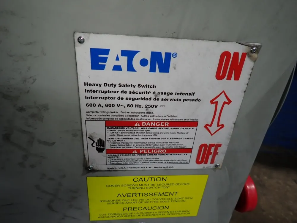 Eaton 600 Amps Fusible Disconnect - Dh366fgk