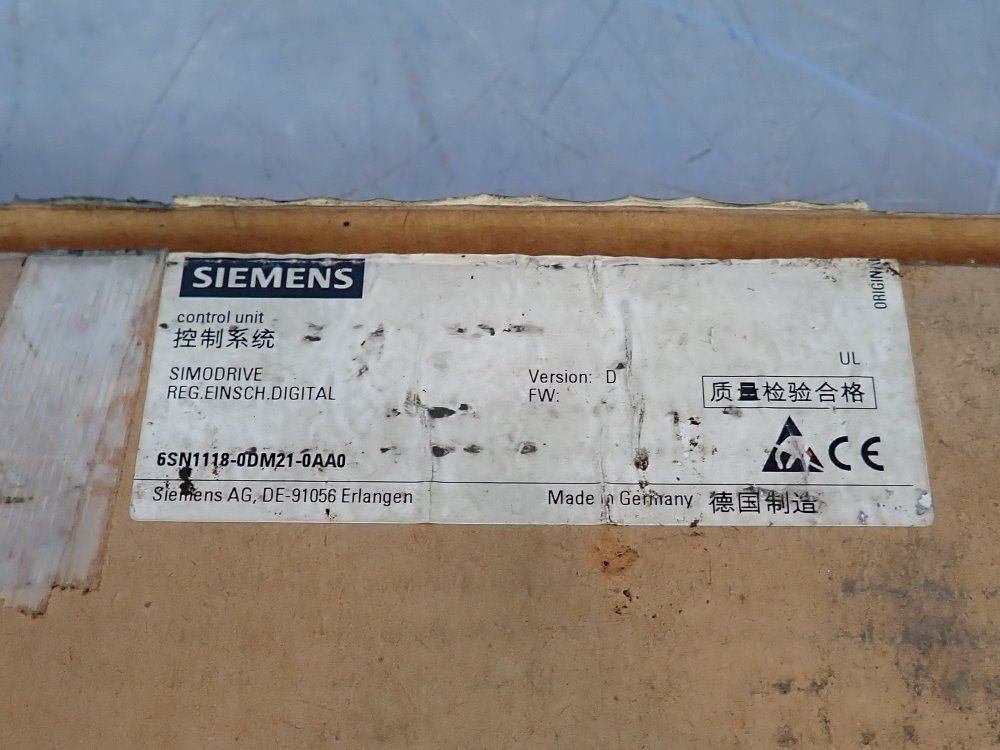 Siemens Processor Module - 6sn1118-0dm21-0aa0