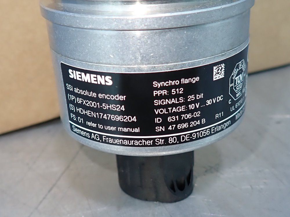 Siemens Ssi Absolute Encoder - 6fx2001-5hs24