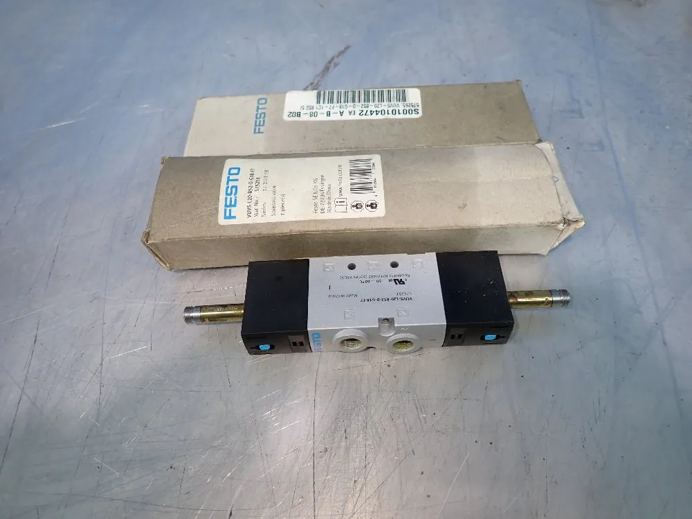 Festo Lot Of 2 Solenoid Valve - Vuvs-l20-b52-d-g18-f7