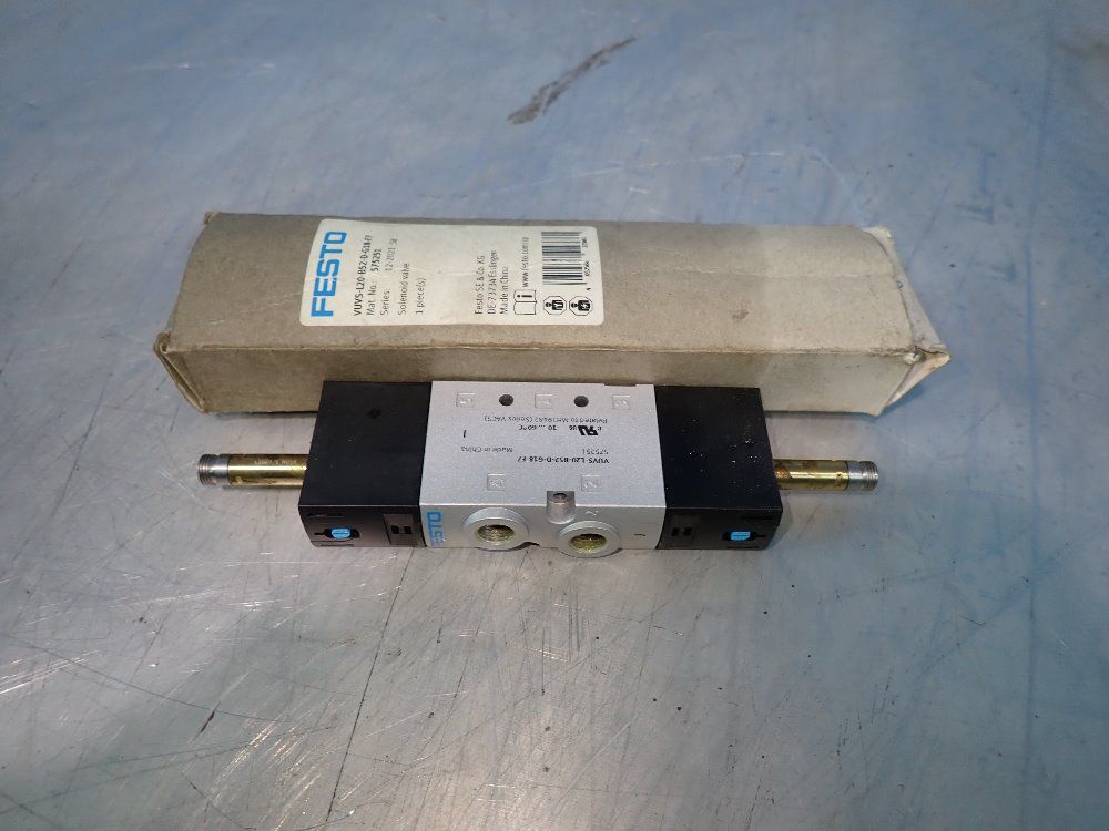 Festo Lot Of 2 Solenoid Valve - Vuvs-l20-b52-d-g18-f7