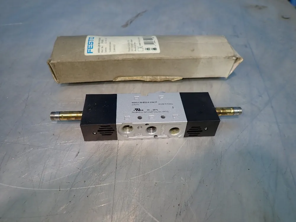 Festo Lot Of 2 Solenoid Valve - Vuvs-l20-b52-d-g18-f7
