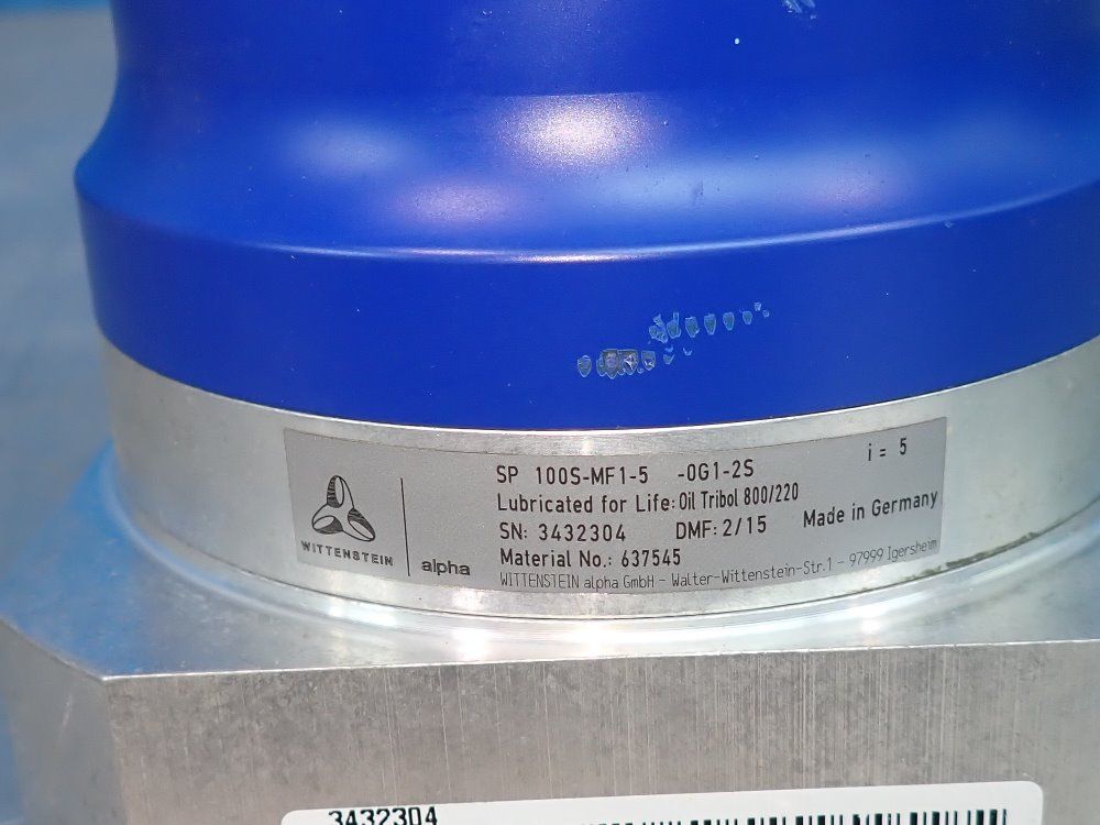 Wittenstein Gear Box - Sp100s-mf1-5-0g1-2s