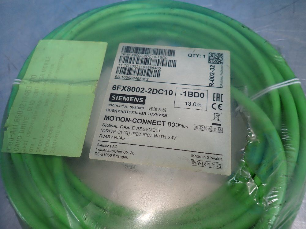 Siemens Signal Cable Assembly - 6fx8002-2dc10-1bd0