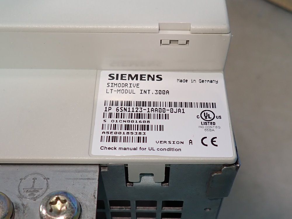 Siemens Ac Drive - 6sn1123-1aa00-0ja1