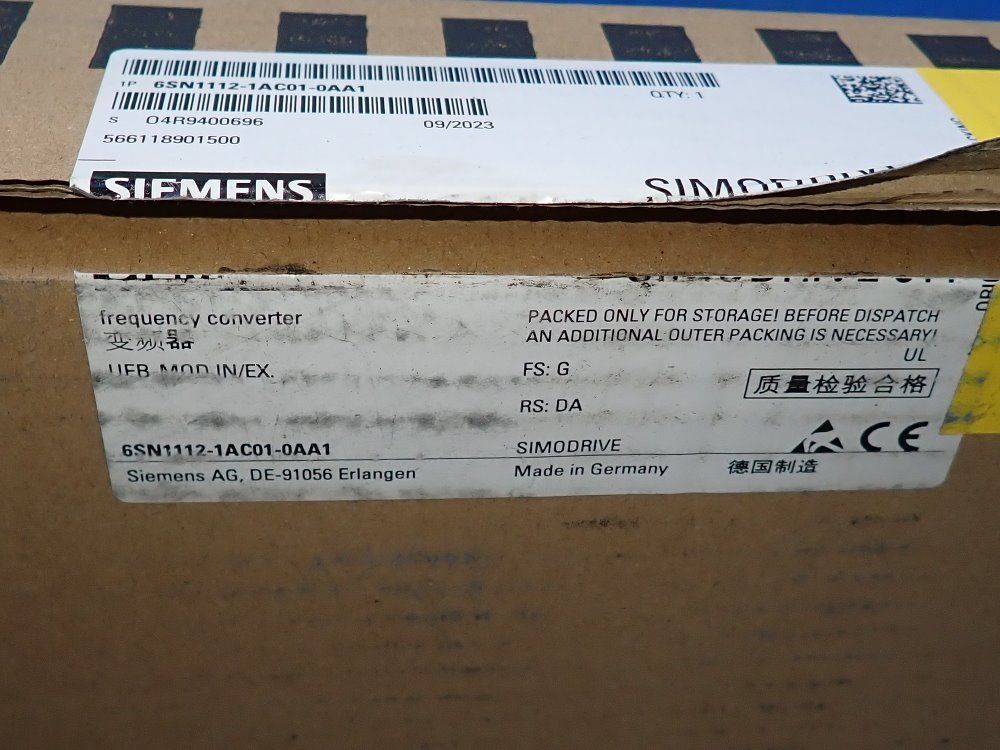 Siemens Infeed Module - 6sn1112-1ac01-0aa1