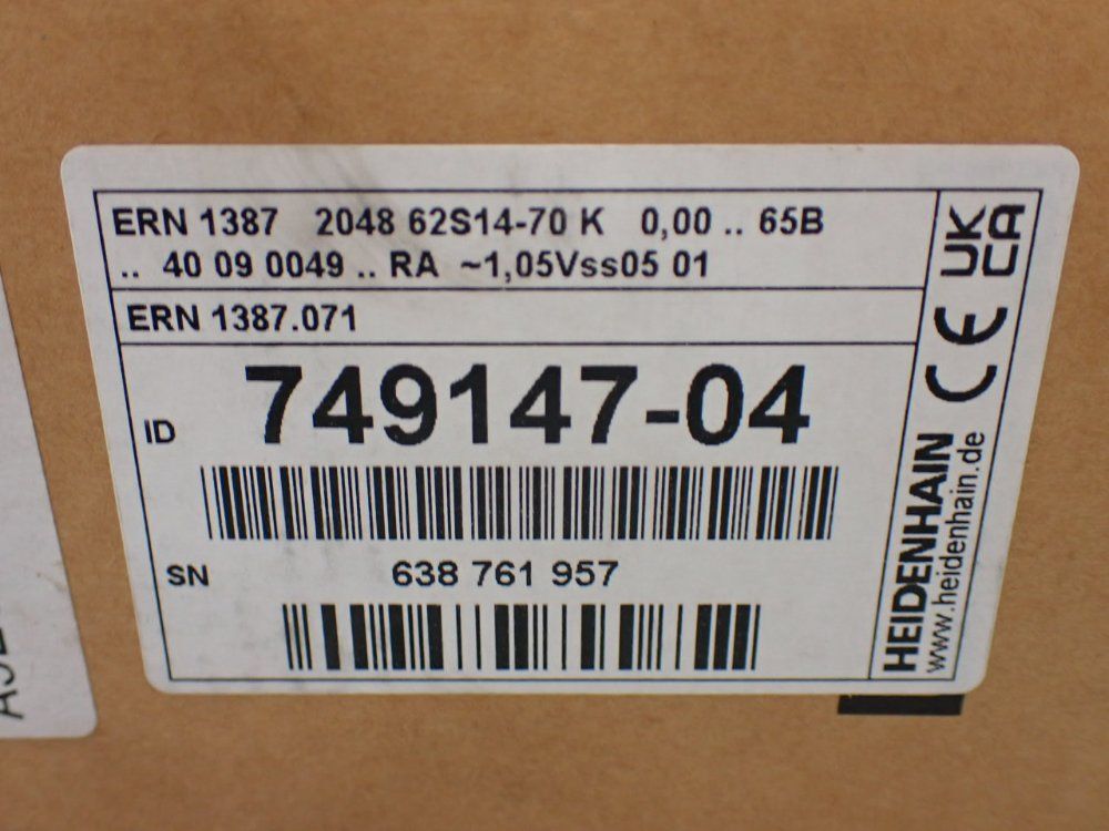 Heidenhain Rotary Encoder. Ern 1387 2048 62s14-70 K - 749147-04