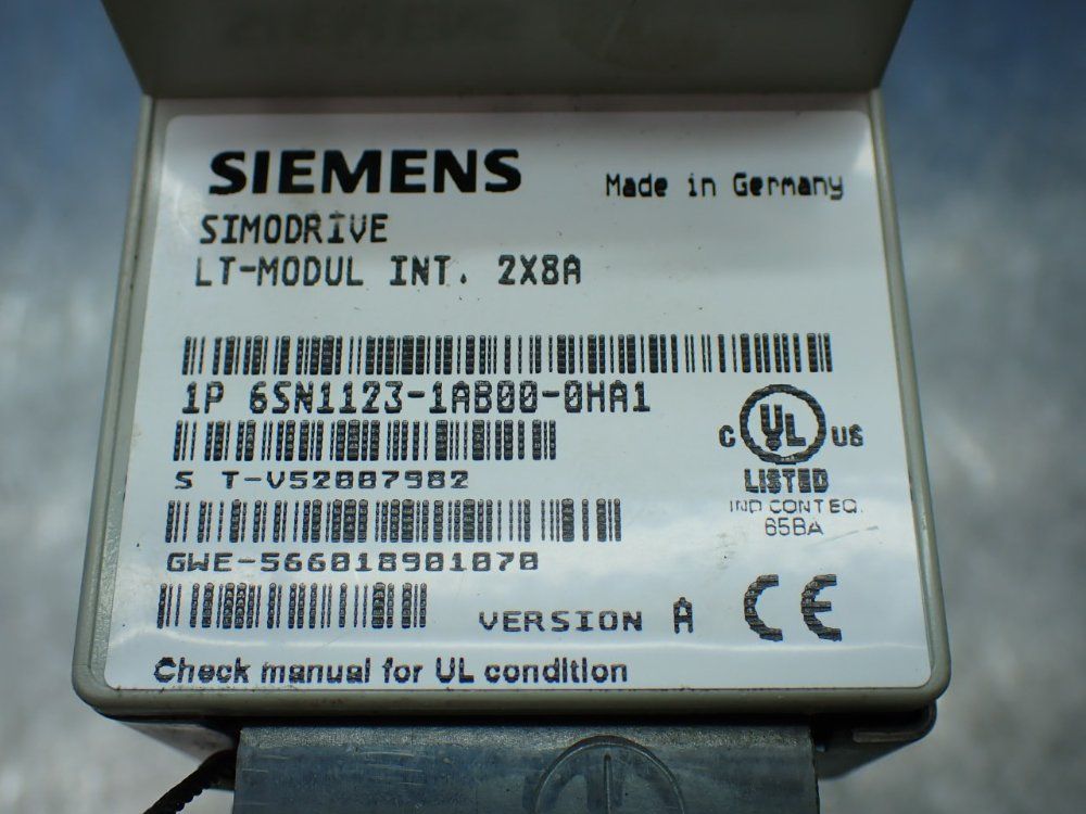 Siemens Simodrive 611 Power Module - 6sn1123-1ab00-0ha1