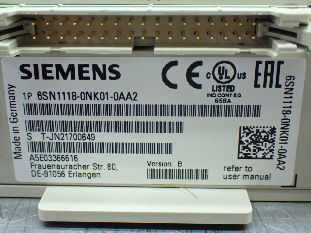 Siemens Simodrive Resolver Module - 6sn1118-0nk01-0aa2