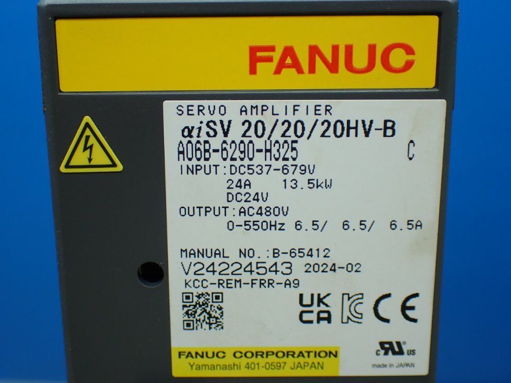 Fanuc Servo Amplifier - A06b-6290-h325