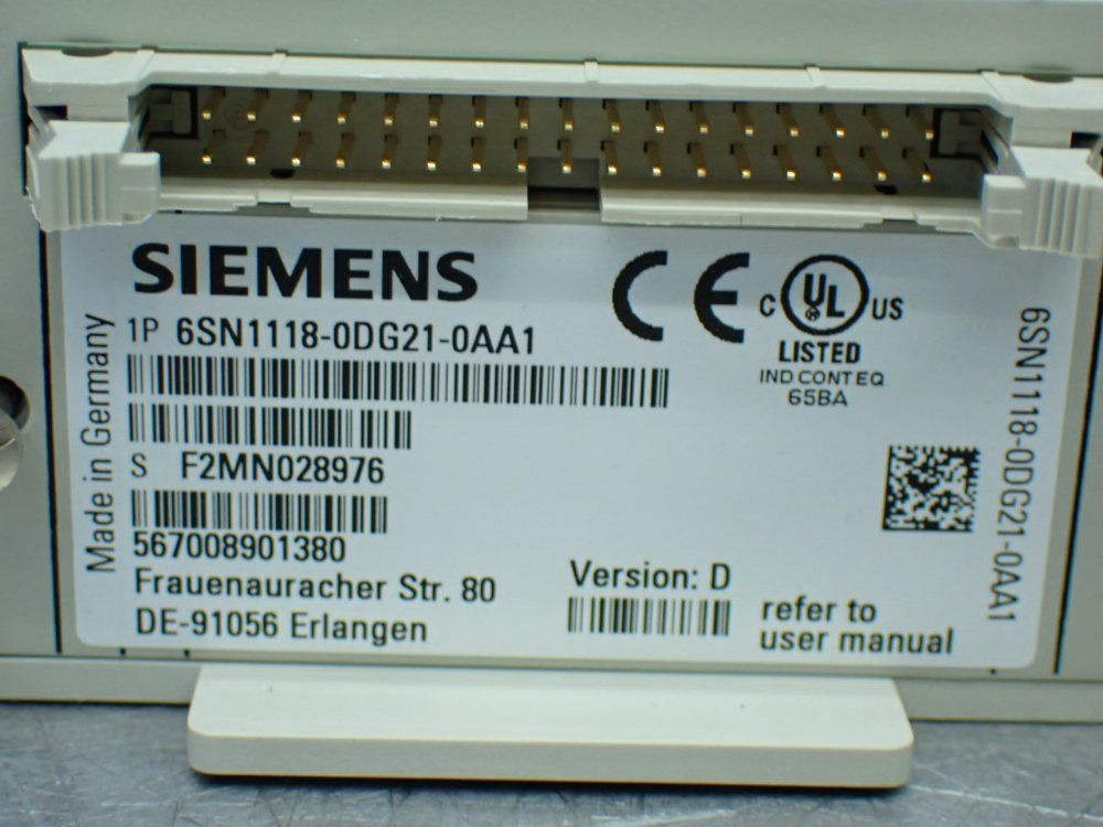 Siemens Simodrive Performance Module - 6sn1118-0dg21-0aa1
