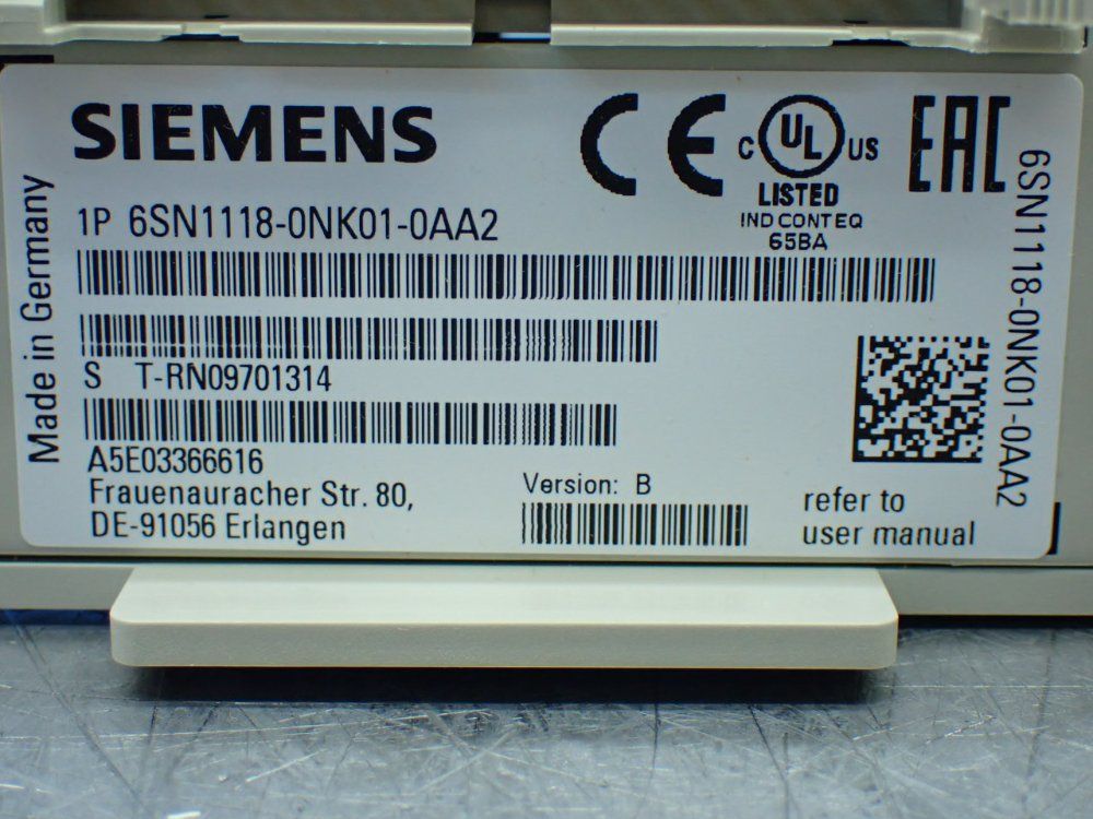 Siemens Simodrive Resolver Module - 6sn1118-0nk01-0aa2
