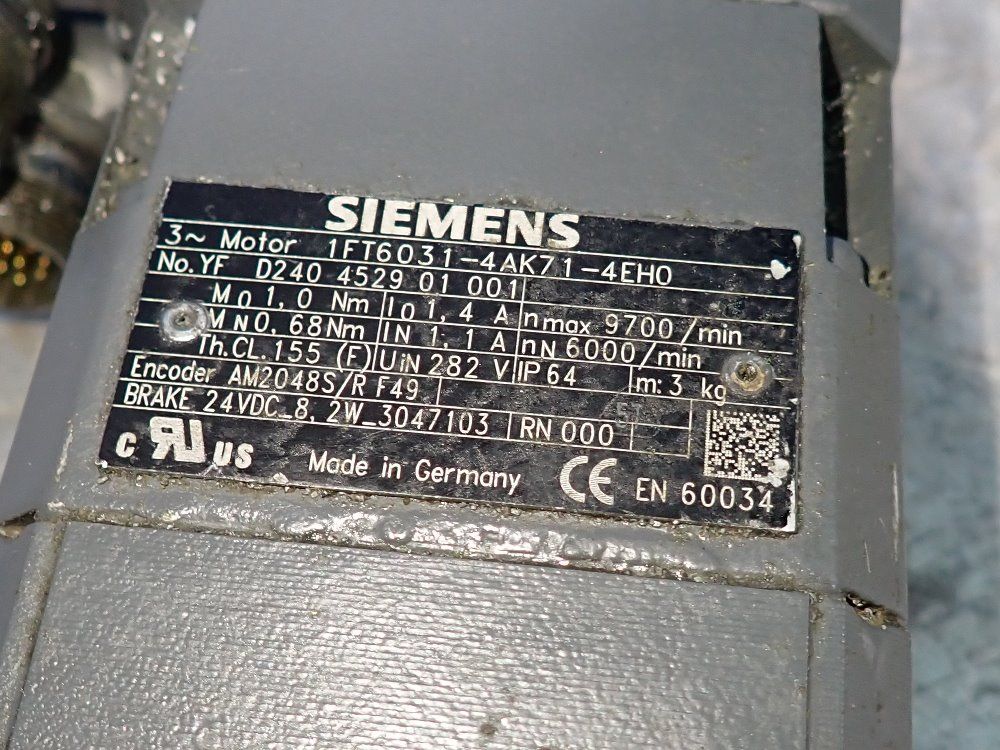 Siemens Servo Motor - 1ft6031-4ak71-4eh0