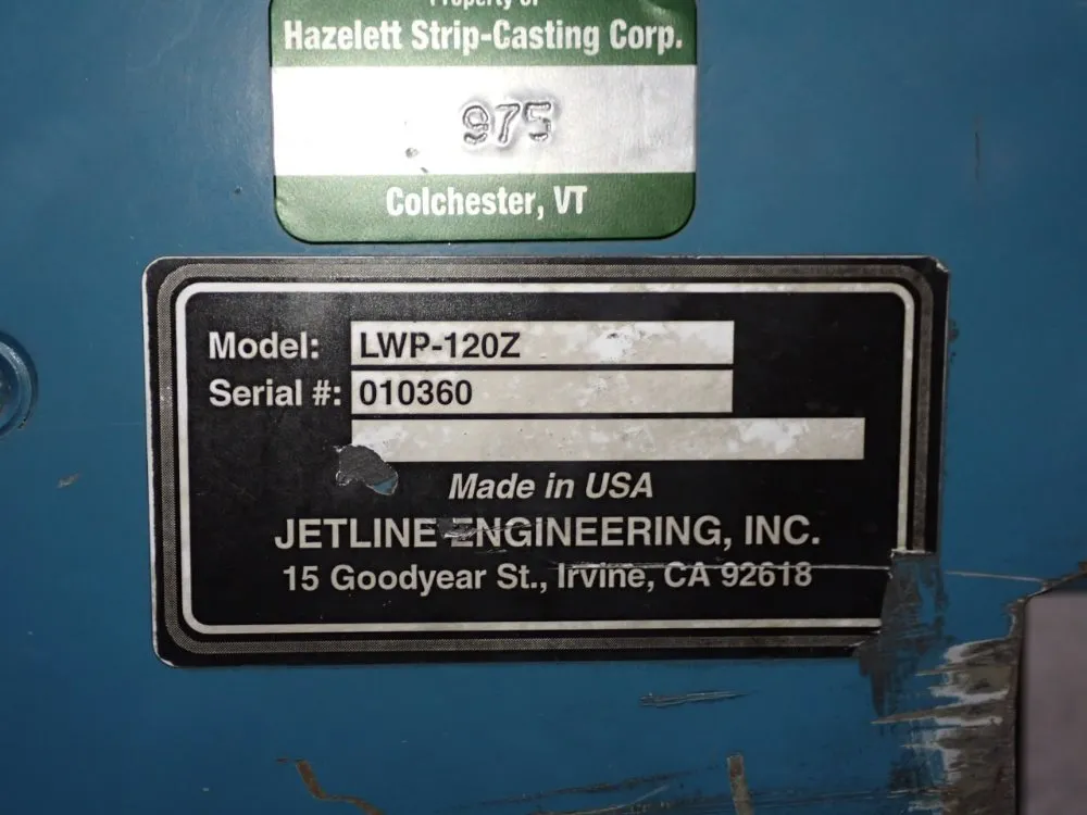 Jetline Engineering Seam Welder - Lwp-120z