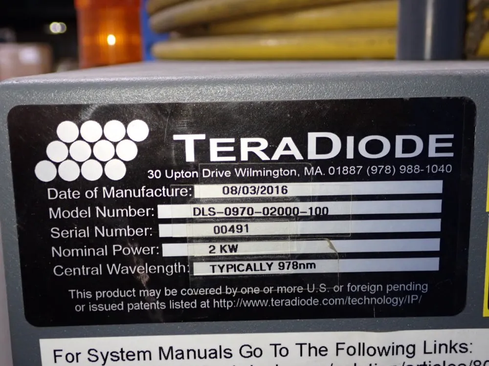 Teradiode Direct Diode Laser - Dls-0970-02000-100