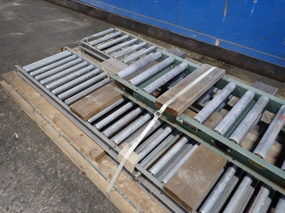 15 1/2" X 113" / 16 1/2" X 60" Roller Conveyor Sections