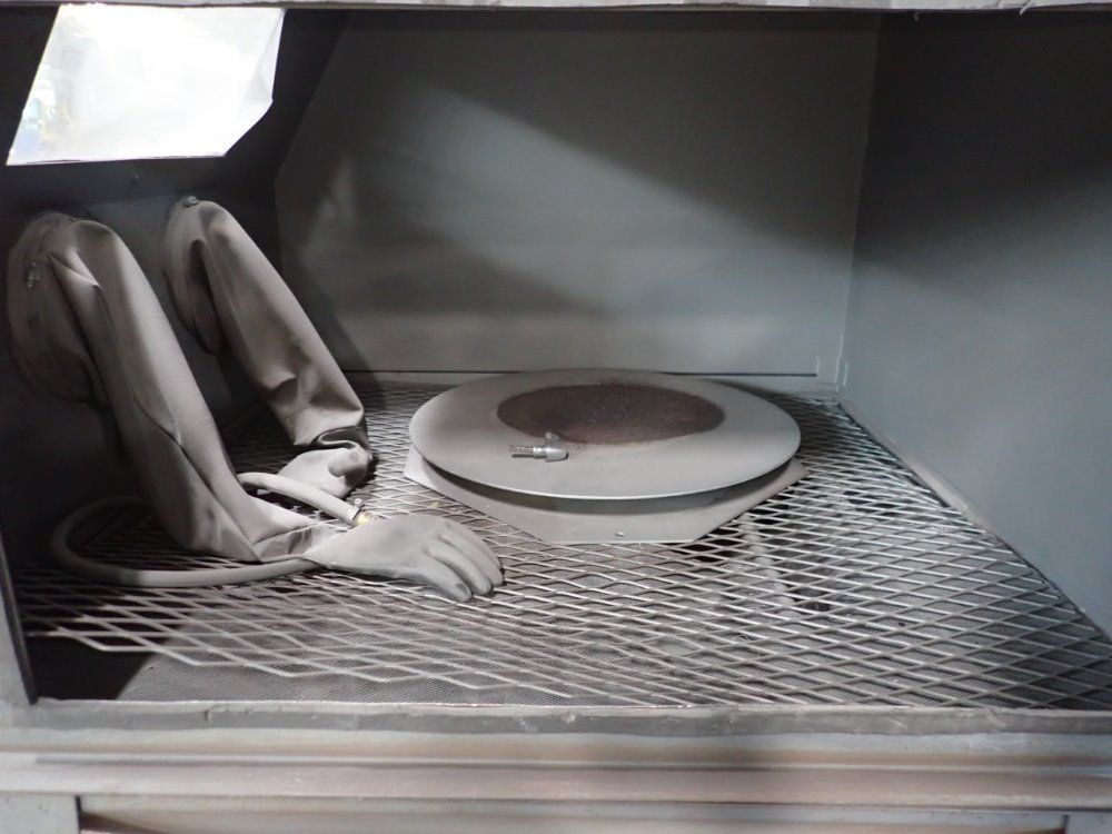 Trinco 47 1/2" X 47 1/2" X 30" Blast Cabinet - 48x48sl/delux