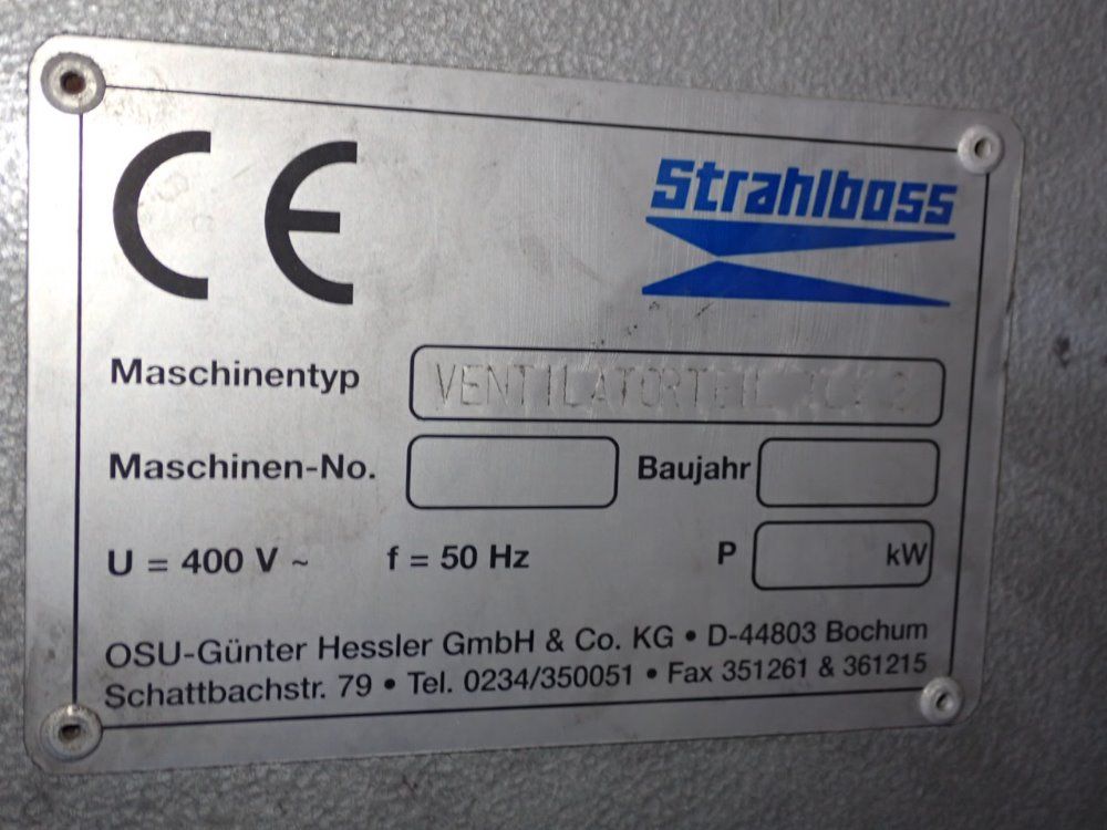 Strahlbose 54" X 32" X 24" Blast Cabinet - Strahlbose 140