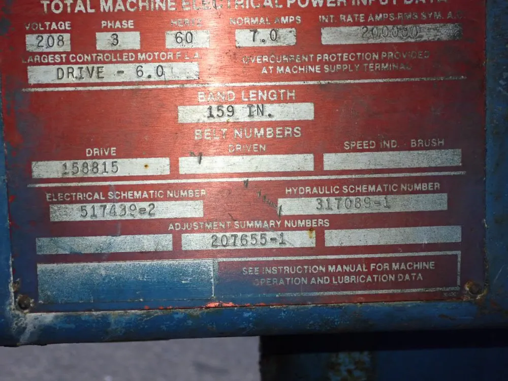 Doall 20" X 11" Horizontal Band Saw - C-916a