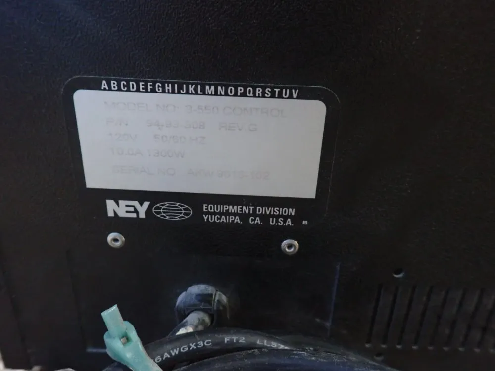 Ney Equipment Division 9" X 9" X 7" Benchtop Muffle Furance - 3-550 Control