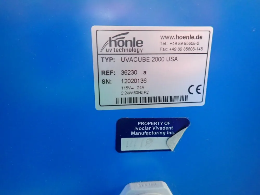 Honle Uv Technology 16" X 12" X 16" Uv Curing Chamber - Uvcube2000usa