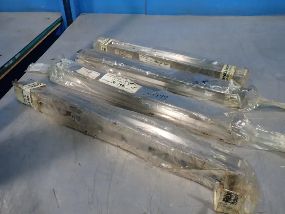 Rexroth Lot Of 4 Linear Guide Rail - R180546361