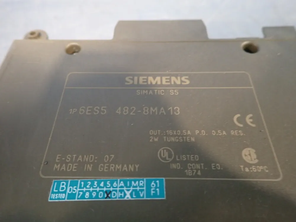 Siemens Lot Of 3 Output Module - 6es5-482-8ma13