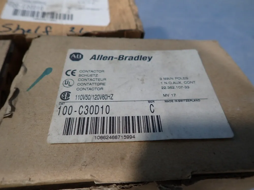 Allen Bradley Lot Of 3 Contactor - 100-c30d10