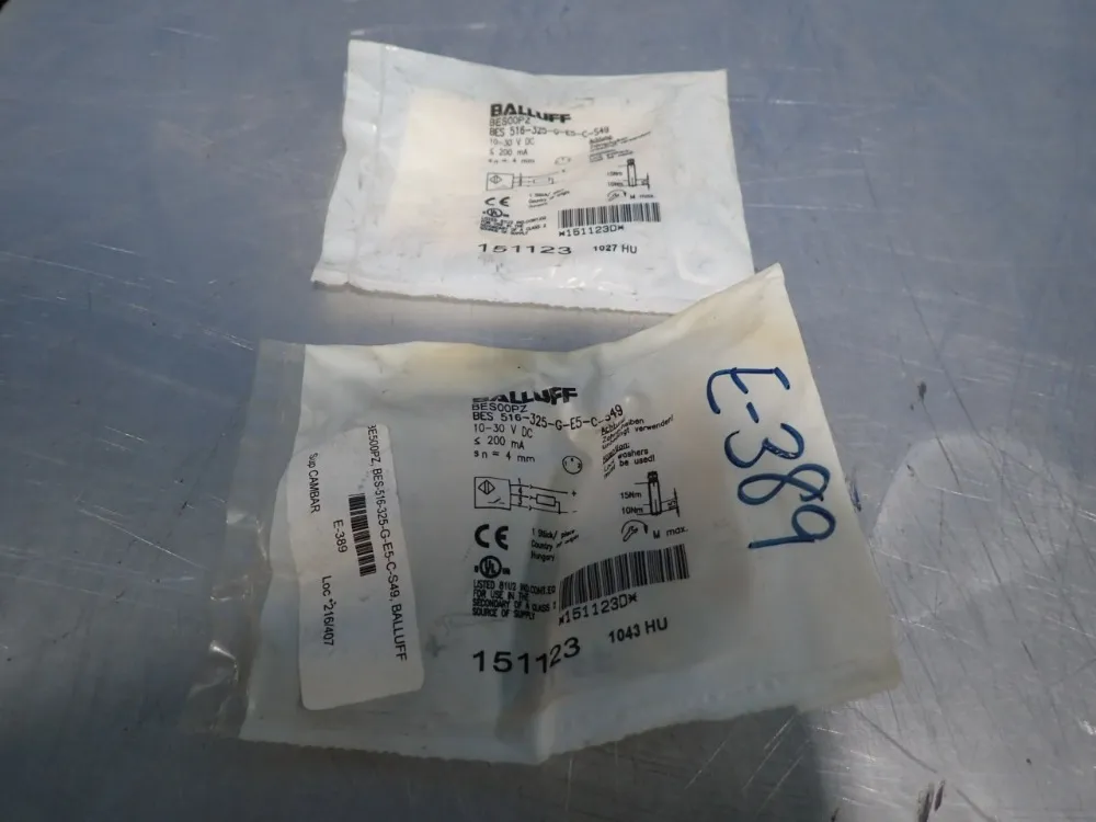 Balluff Lot Of 2 Inductive Sensor - Bes00pz