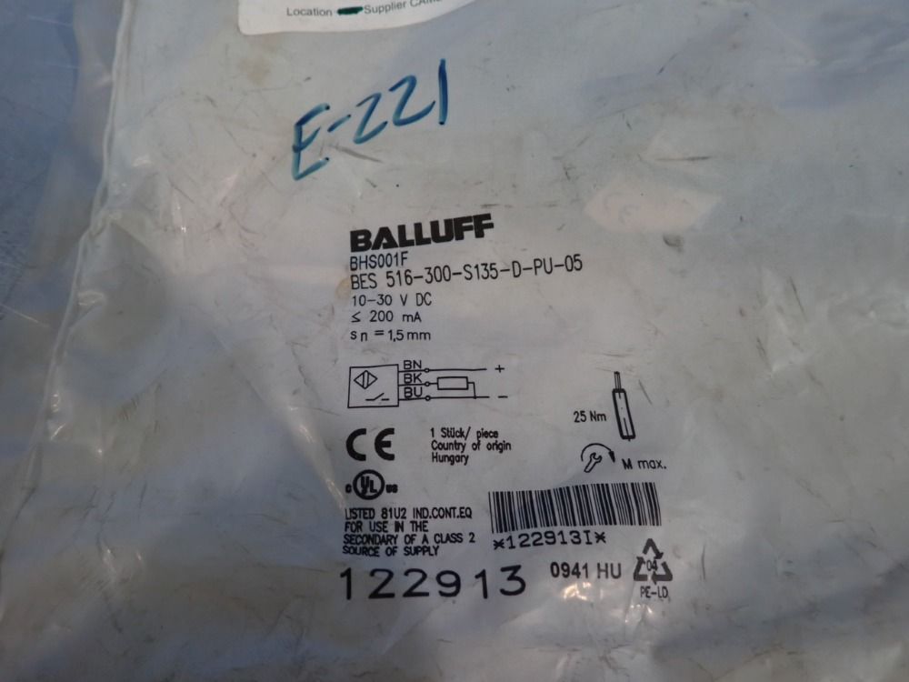 Balluff Inductive Sensor - Bhs001f