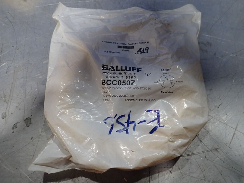 Balluff Lot Of 3 Sensor Cable - Bcc050z