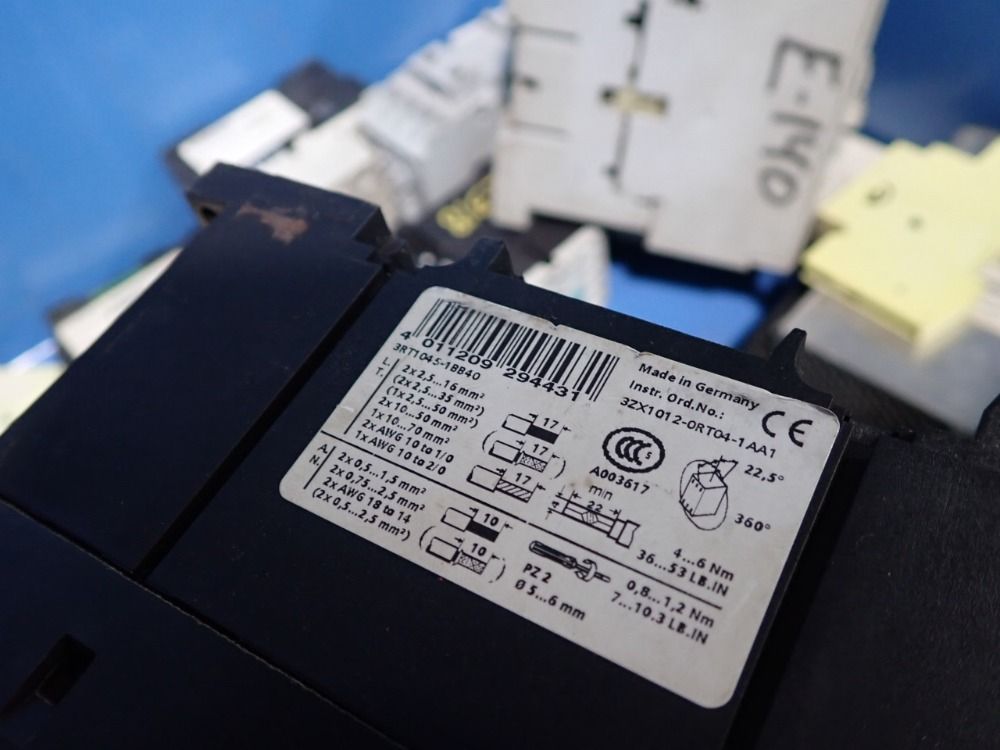 Siemens, Allen Bradley, Murr Elektronik Contactor, Power Supply, Circuit Breaker