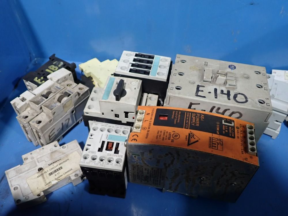 Siemens, Allen Bradley, Murr Elektronik Contactor, Power Supply, Circuit Breaker