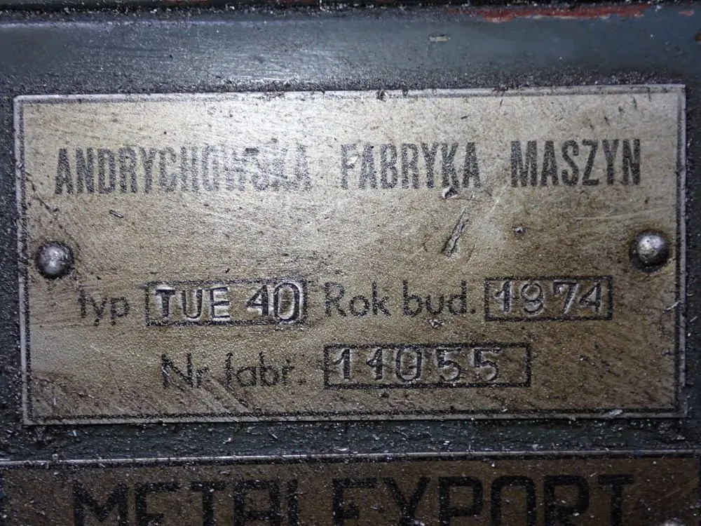 Andrycguwska 17"/19" X 42" Gap Bed Lathe - Tue-40