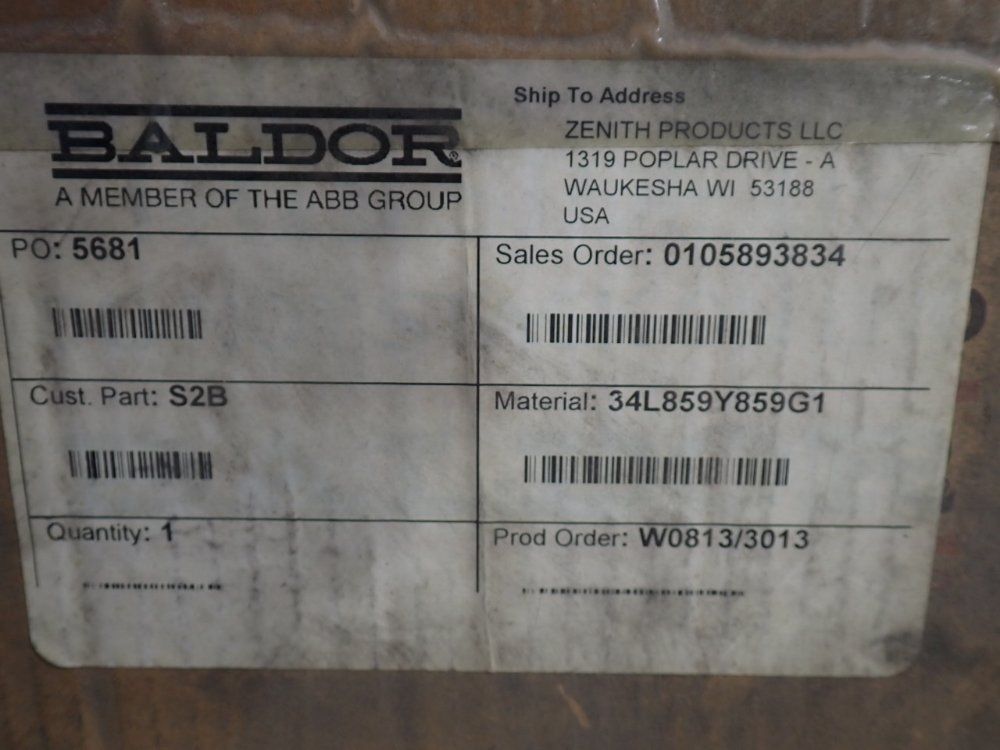 Baldor .17 Hp Motor - 34l859y85961