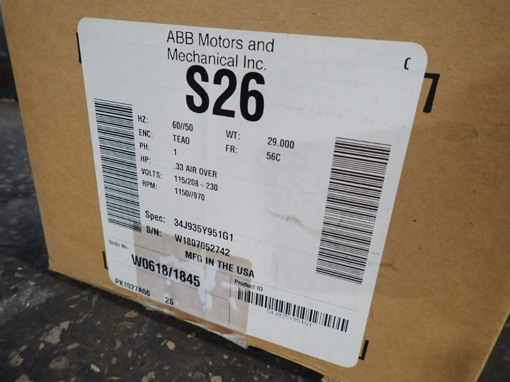 Baldor .33 Hp Motor - 34j935y951g1