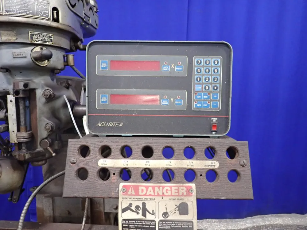 Bridgeport 9" X 48" Vertical Mill