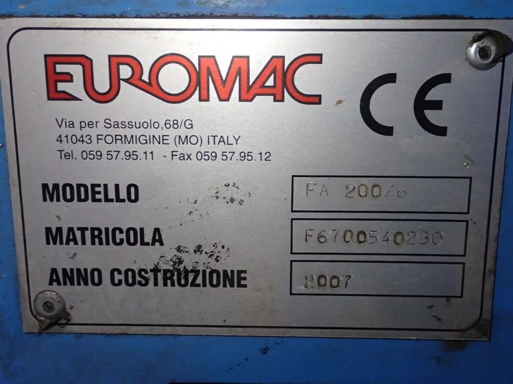Euromac Notcher - Fa200/6