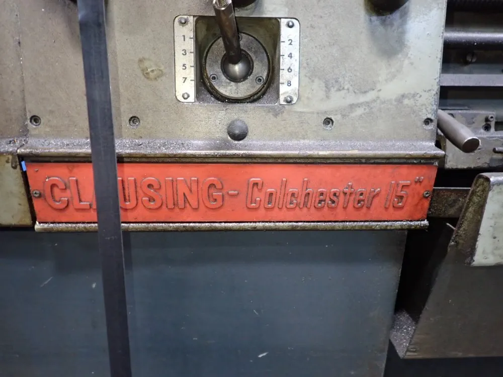 Clausing 15"/17" X 55" Gap Bed Lathe - Colchester 15