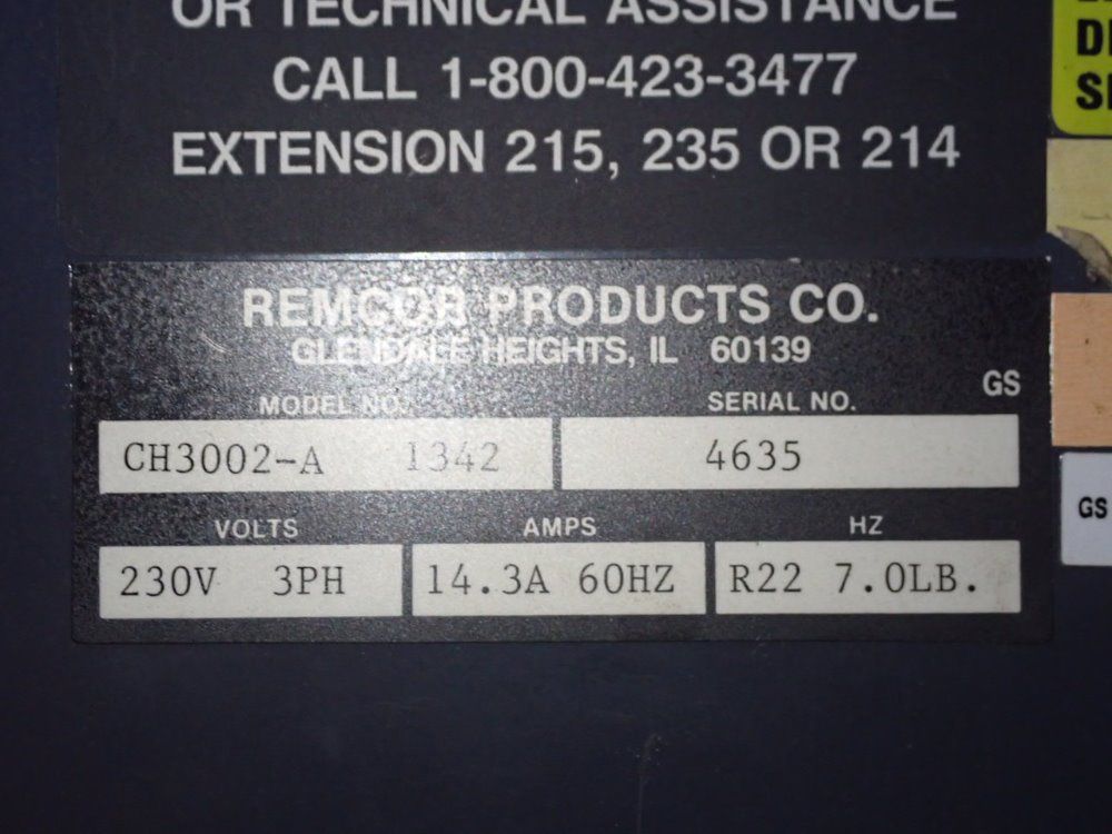 Remcor Chiller - Ch3002-a