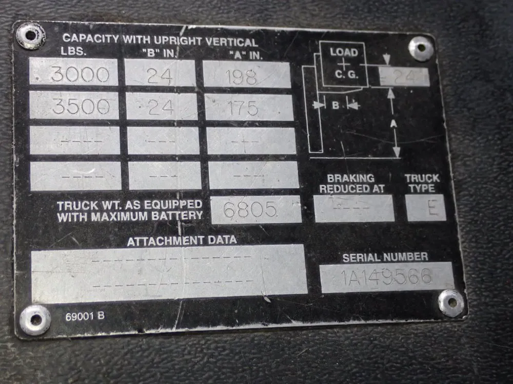 Crown 3500 Lbs Straddle Lift - Rr3000 Series