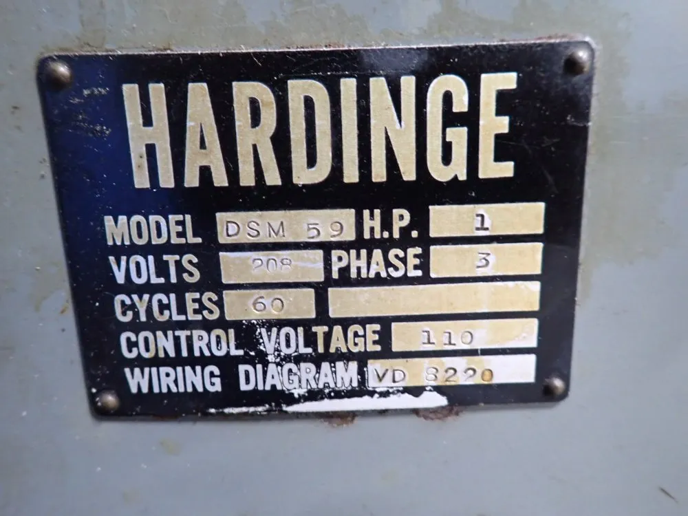 Hardinge 4" Lathe - Dsm 59