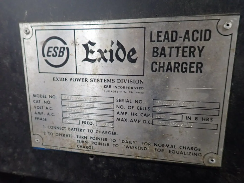 Esb 850 Amp Hours In 8 Hours Battery Charger - Npc 24-3-850